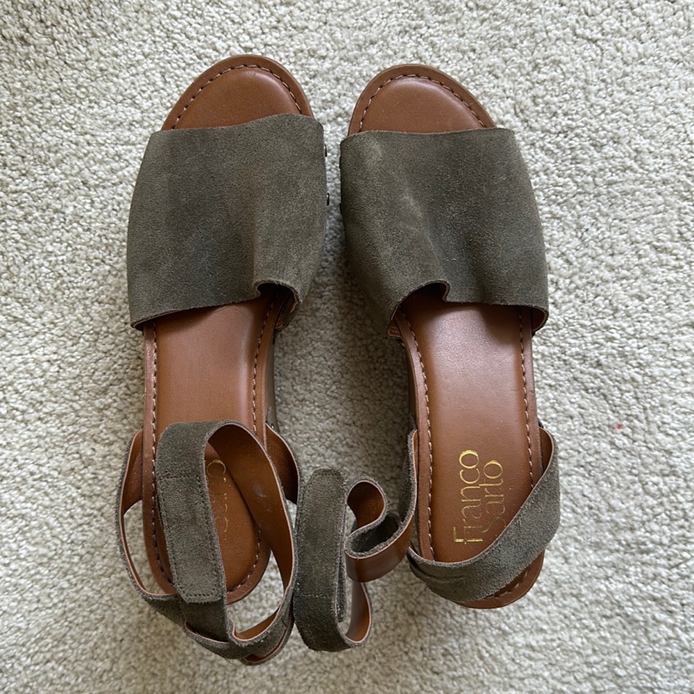 Olive Green Platforms worn 2xs